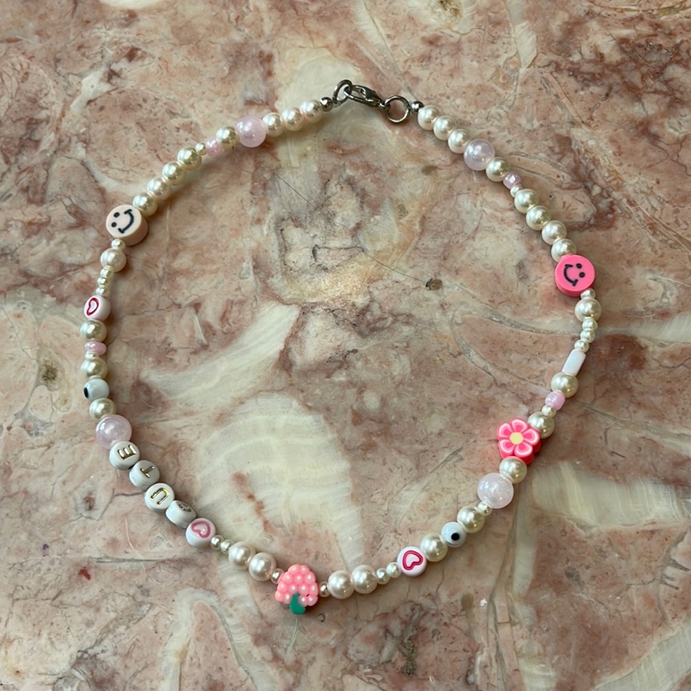 Cute Beaded Choker Necklace